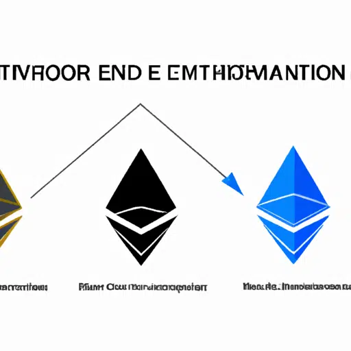 1. איור המציג את האבולוציה מאתריום ל-Ethereum 2.0